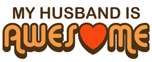 my husband is awesome t shirt