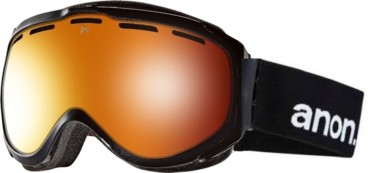 New Anon Hawkeye Black Red Solex Mens Burton Ski Snowboard Goggles