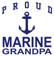 Proud Marine Grandpa t-shirt : Endless Tees