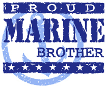 Proud Marine Brother t-shirts : We The Tees